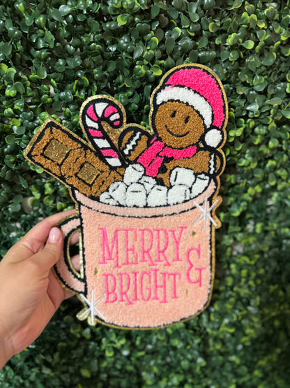 Cozy Hot Chocolate Mug Chenille Patch