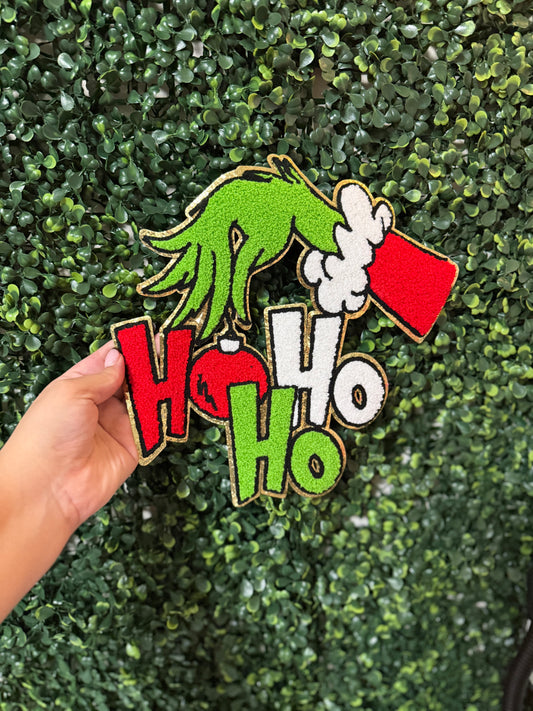 Grinch Chenille Patch